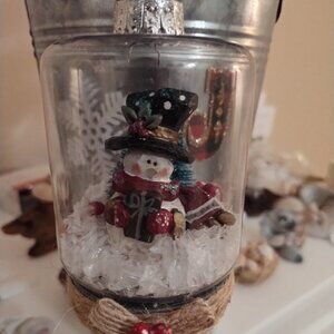 Handmade Snowman Christmas Tree  ornament
